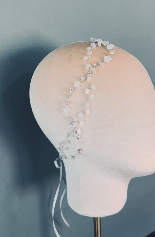 The Étoile – Star Crystal Wedding Hair Vine