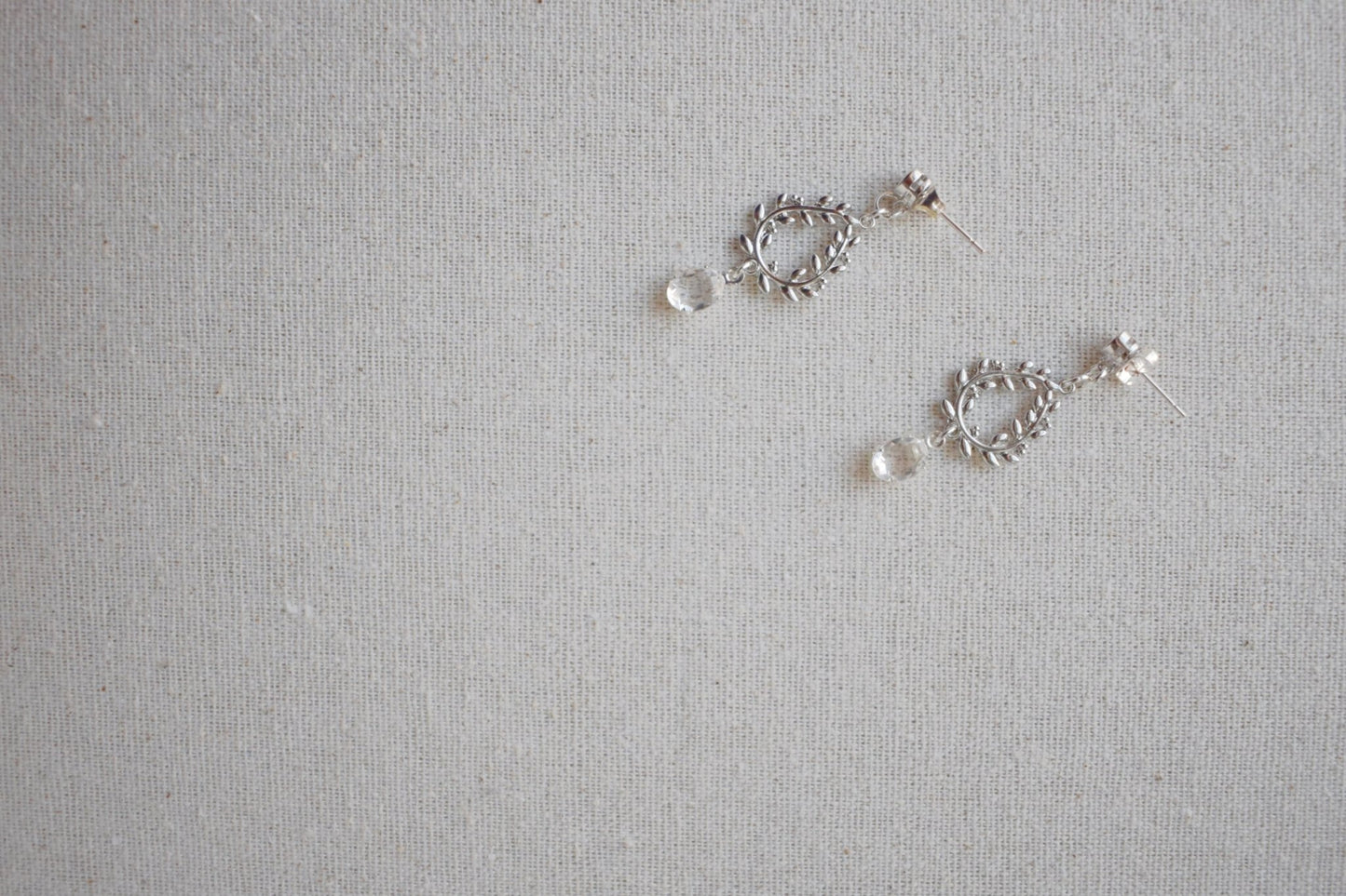 The Allegra - Bridal Drop Earrings - Vintage Austrian Crystal & Silver, Handmade Occasion Jewelry