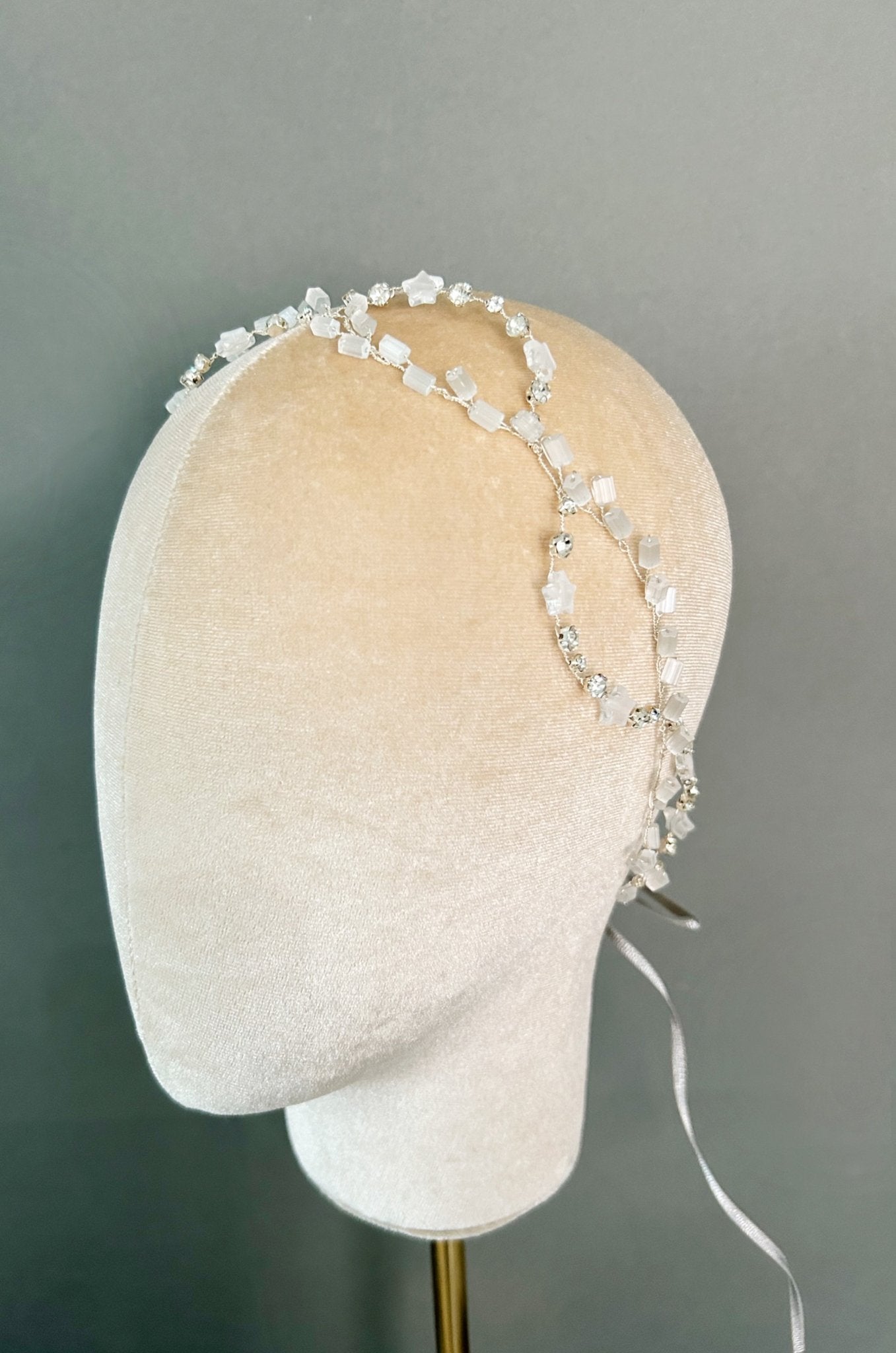 The Étoile – Star Crystal Wedding Hair Vine