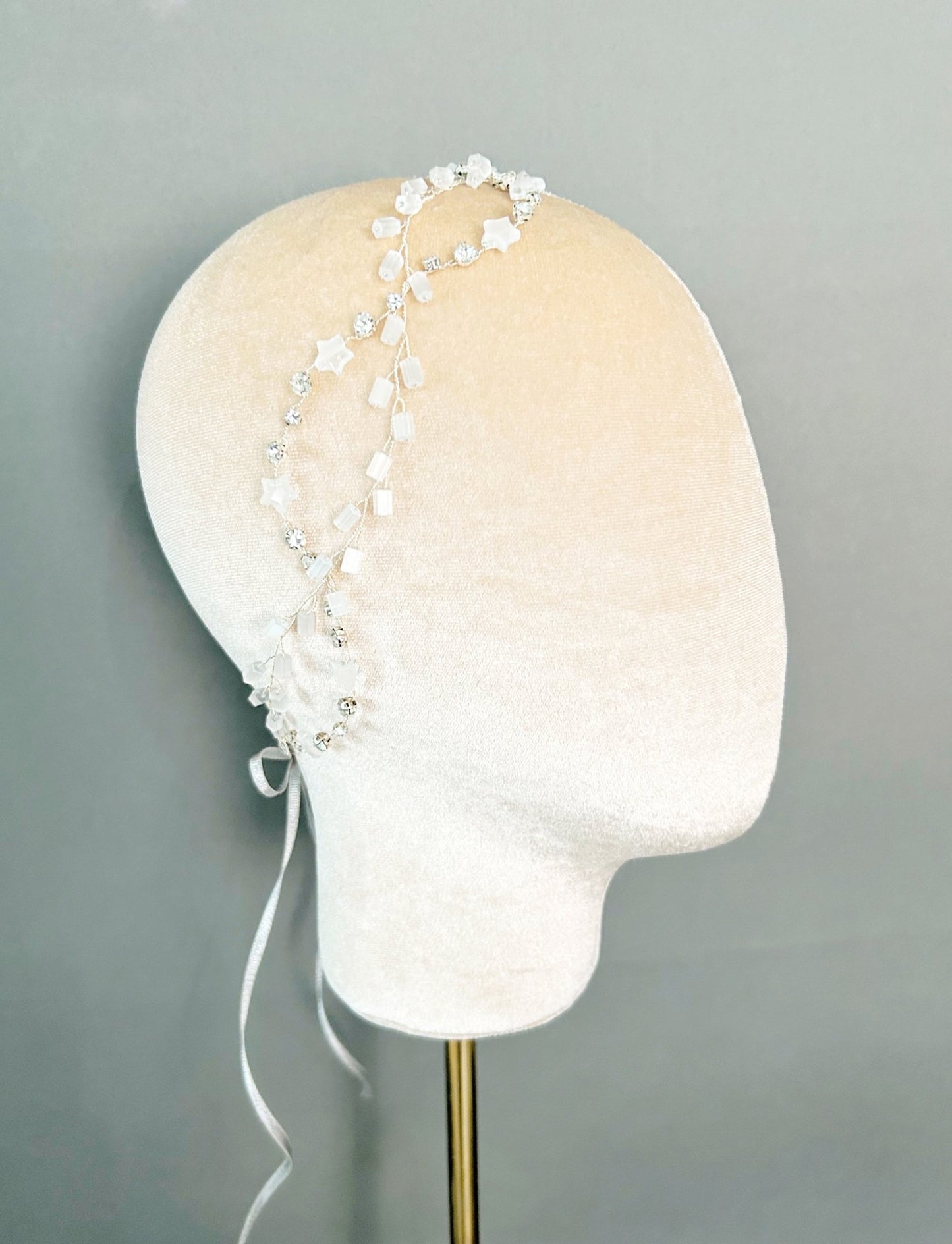 The Étoile – Star Crystal Wedding Hair Vine