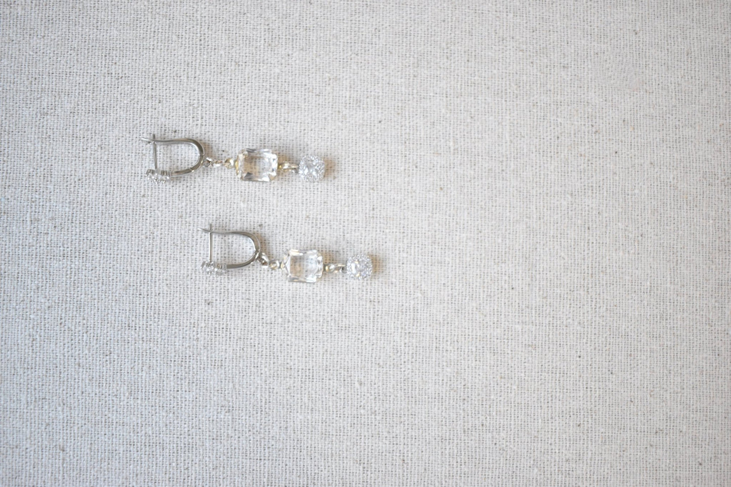 The Leontine -Vintage Austrian Glass Drop Earrings | Gold or Silver | Bridal & Occasion Jewelry