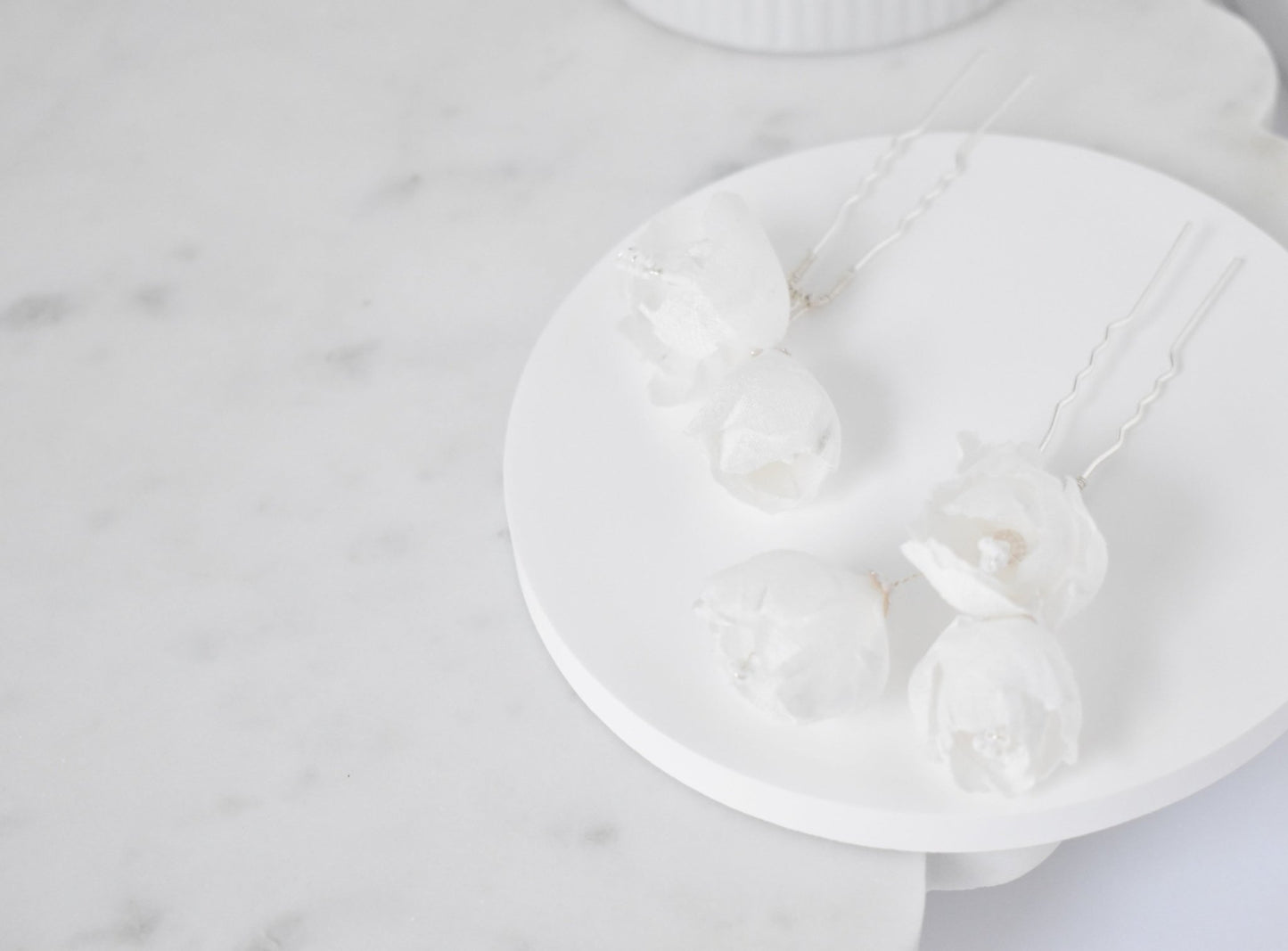 The Odette Hair Pins | Silk Bridal Hair Pins | LAFORET