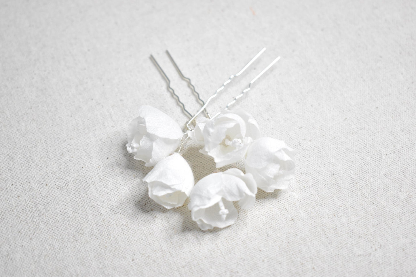 The Odette Hair Pins | Silk Bridal Hair Pins | LAFORET