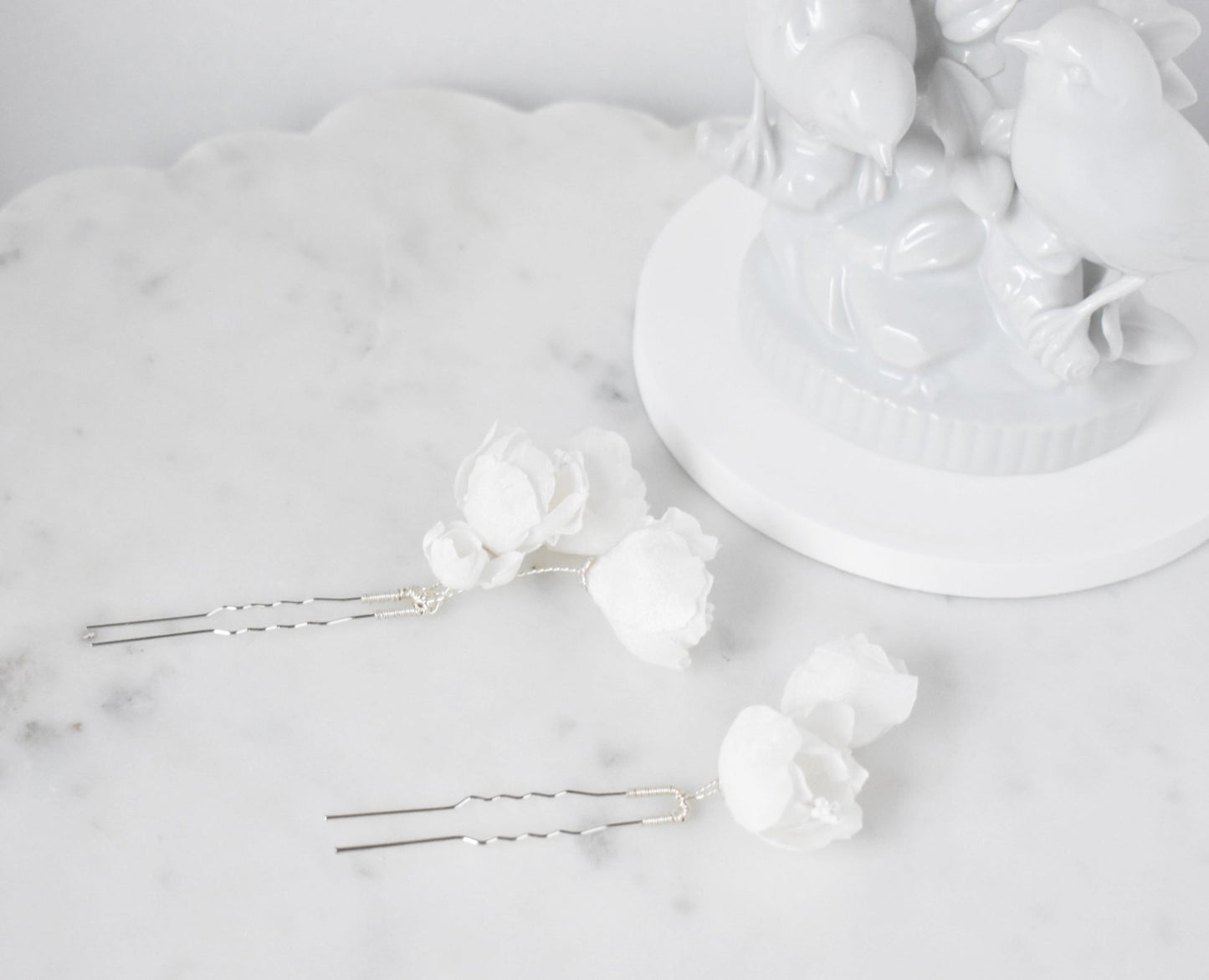 The Odette Hair Pins | Silk Bridal Hair Pins | LAFORET