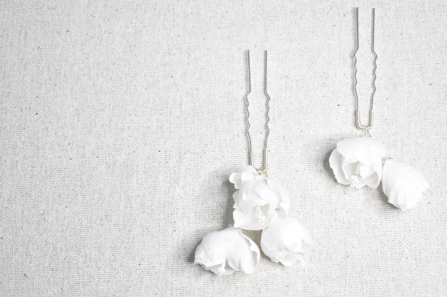 The Odette Hair Pins | Silk Bridal Hair Pins | LAFORET